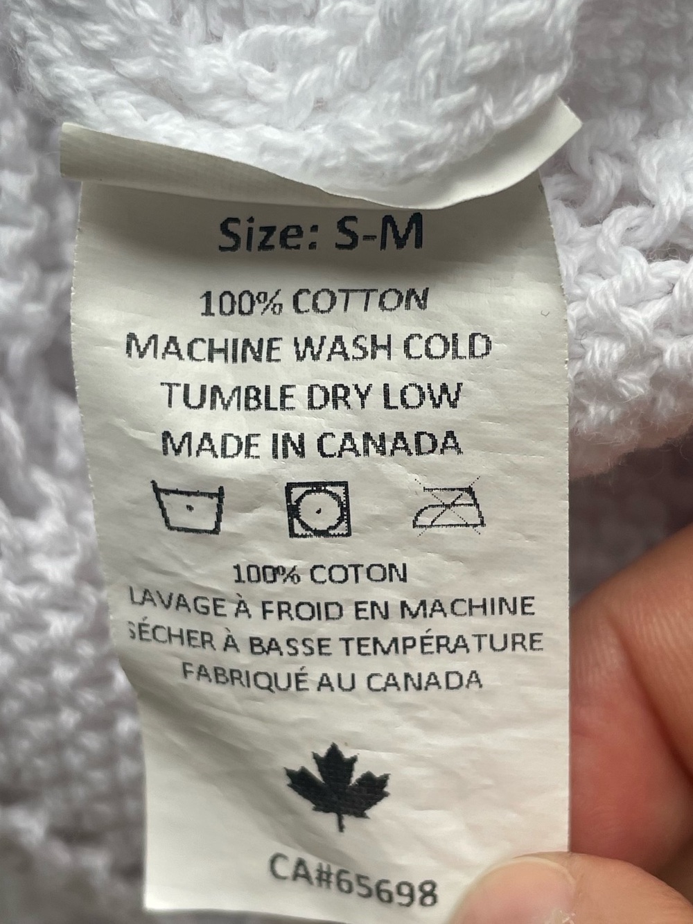 White Knit Midi Dress Cotton Textured Slip Dress Made in Canada Size S M - Picture 8 of 9